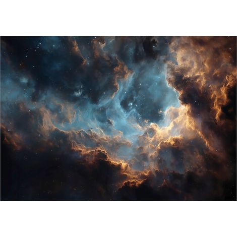 Fototapete Kosmos Wolken Junge – Großformat Wandtapete 150x105 cm – Für Kinderzimmer