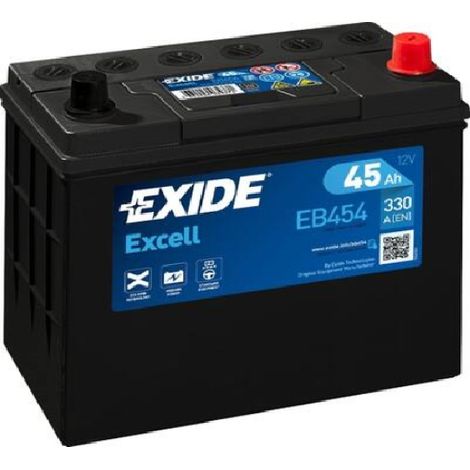 Batería de coche Tudor 45Ah EB454 Exide