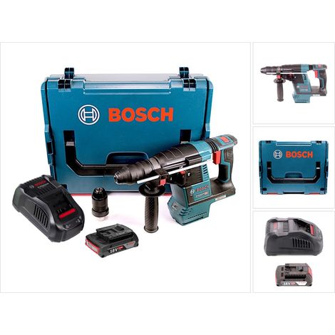 Bosch GBH 18V-26 F Akku Bohrhammer 18V 2,6J brushless SDS plus + 1x Akku 2,0Ah + Schnellladegerät + L-Boxx
