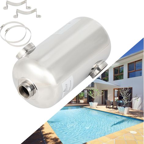 Jiubiaz Chauffage de piscine 28 kW Échangeur thermique en acier inoxydable Piscine Chauffage de piscine
