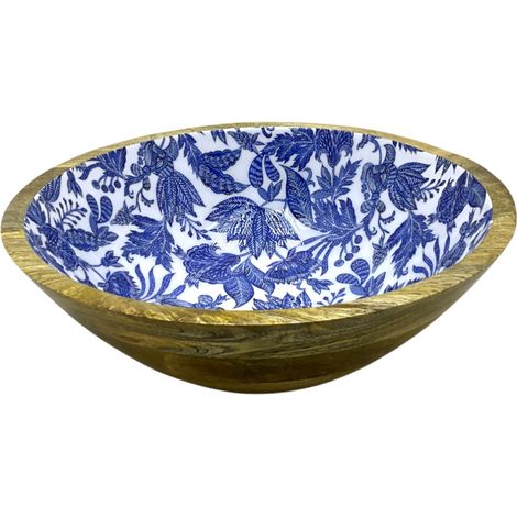 Signes Grimalt Cuenco Bol Cocina  Cuenco Flores L Cajas Y Bandejas Azul 30x30x10cm 36306