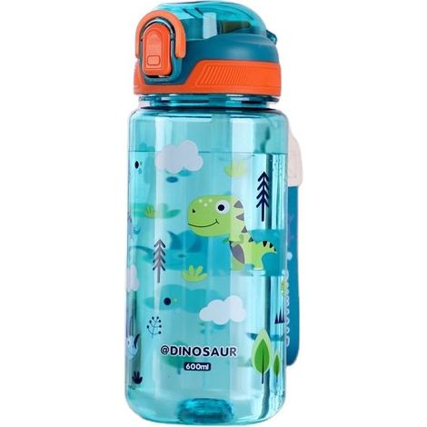Gobelet d'été grande capacité pour filles, gourde isotherme de qualité, en plastique résistant à la chaleur, 600 ml (1/3)