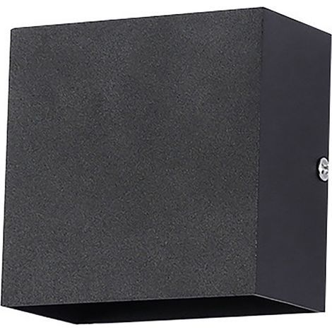 Applique murale LED moderne en aluminium, lampe d'intérieur LED pour chambre ou couloir, noir, 10 W, lumière blanche 6000 K (1/5)