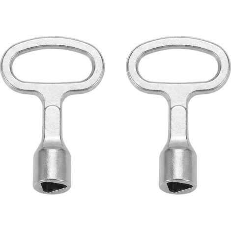 2 Piece Metal Triangle Wrench,Triangle Wrenches,Trash Can Triangle Wrench Metal Triangular Socket Wrench,Triangle Wrench for Electric Box Gas Water Electric Meter Box Cabinet (1/5)