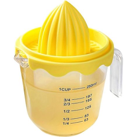 Manuelle Zitruspresse, handliche Zitruspresse für Früchte wie Zitronen und andere Zitrusfrüchte, kleine tragbare Zitruspresse für die Küche (2er-Set). (1/5)