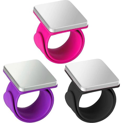 3er-Pack magnetische Nadelkissen fürs Handgelenk, magnetische Nähnadelkissen