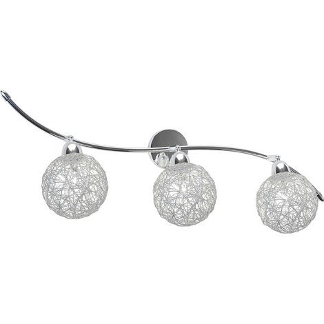 Applique Contemporaneo Orizz Willow Metallo Cromo Diffusore Alluminio 3 Luci G9 (1/4)