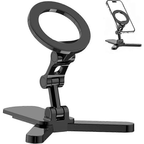 Support magnétique pour téléphone conçu spécifiquement pour la salle de sport - réglage flexible multi-angles, matériau compact, conception pliable, fermeture magnétique double face. (1/5)