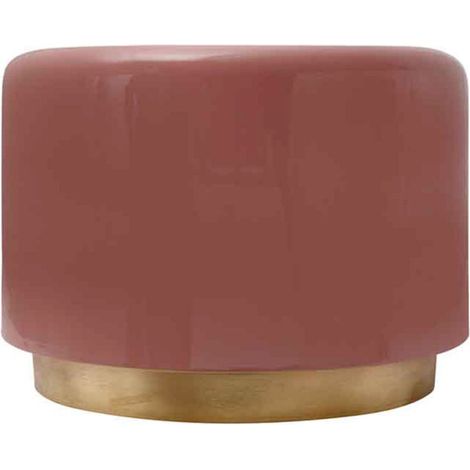 Tabouret Rond Design "Artisse" 51cm Rose (1/5)