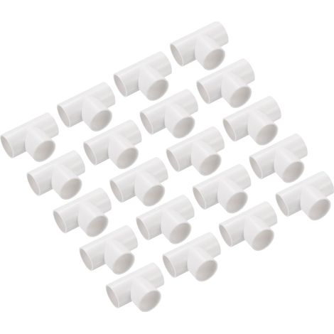 Lot de 30 Raccord en T pour Conduit en PVC 25 mm 3 Voies (1/5)