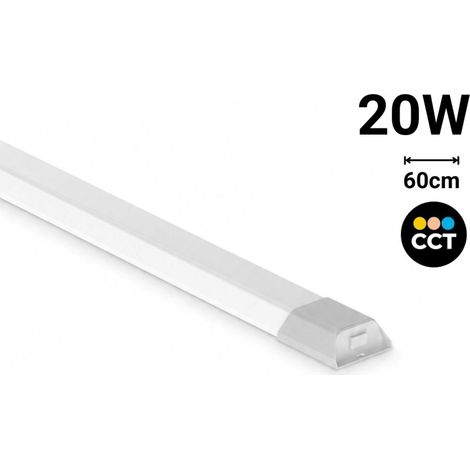 Luminaria Lineal LED Con Caja De Empalme - 3CCT - 20W - 60cm