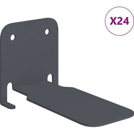 Maison Exclusive - Schwebendes Regal mit Regal 24 pcs Anthrazit 6