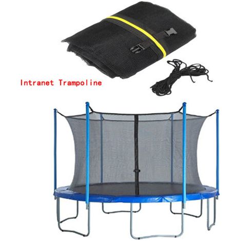 Rete per trampolino 488 cm, rete di protezione per trampolini a 12 barre, resistente ai raggi UV