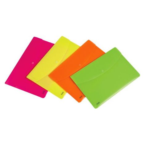Favorit 400116127 cartella Polipropilene (PP) Fucsia, Verde, Arancione, Giallo A4