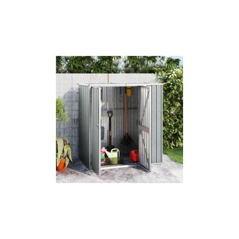 Abri à outils de jardin Gris 161x89x161 Acier galvanisé (1/5)