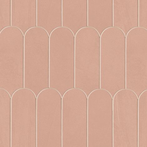 Mosaïque effet Enduit Rose Argile Ecaille 29,7x29,6x0,85 cm Mat Calviro - Mur intérieur (vendu par carton de 0,53 m²) - RO'MA CARRELAGE