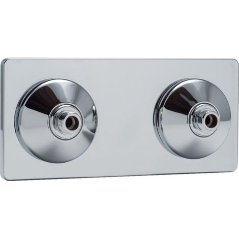 Platine double sous lavabo mâle 3/8" à sertir D12 RIQUIER ADRIEN 07798