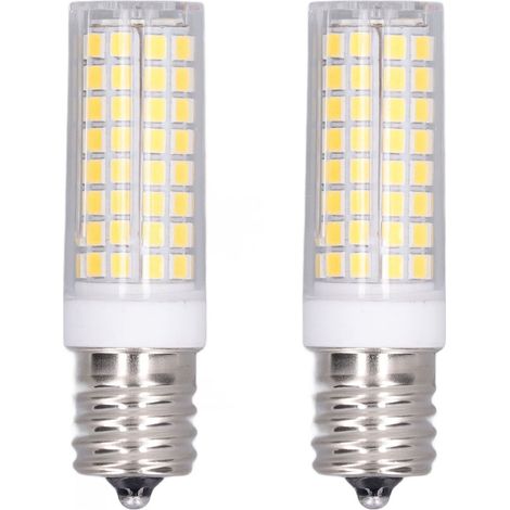 Ortviai Ampoule LED E17 10 W – Corniche Céramique 102 LED, Dimmable, Éclairage Naturel, 2 unités (1/5)