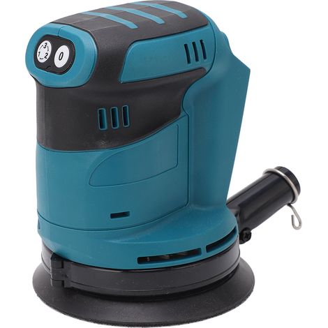 Ponceuse à batterie au lithium, ponceuse, ponceuse à bois, polisseuse, ponceuse sans fil à 3 vitesses avec rail aléatoire, ponceuse à rail à vitesse variable de 5 pouces, compatible avec les batteries (1/5)
