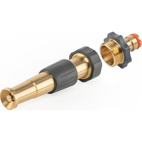 BRADAS DYSZA REGULOWANA MOSIĘŻNA GW 3/4 Z PRZYŁĄCZEM NA KRAN GZ 3/4 12,5cm BRASS SOFT
