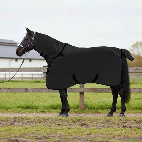 Pferdedecke Schwarz 145 cm Polyester