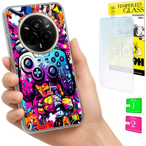 Funda para Realme 14 Pro 5G con cubierta trasera para fotos y cristal 9H. (1/5)