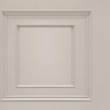 Oliana Wood Panel Effect Wallpaper Belgravia Decor Cream