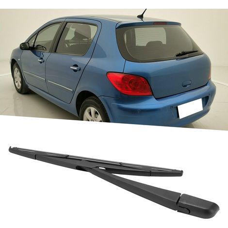 Essuie-glace arrière set pour Peugeot 307, 6429T1, ABS+Résine, résistant à des conditions extrêmes, noir,Style 1 (1/5)