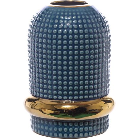 VASO CERAMICA CM.13,5X13,5X19 BLU