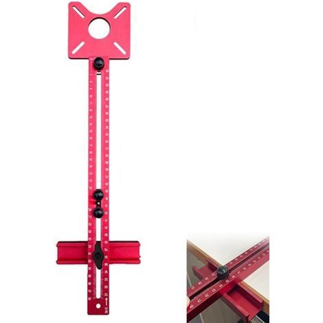 Support de rainure de fraisage 3 en 1 pour défonceuse, routeur universel en aluminium, plaque d'insertion de table pour le travail du bois, aide au perçage, douille de guidage de perçage pour (1/5)