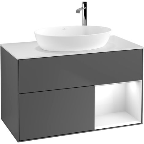 Villeroy & Boch F901GFGK Meuble sous-lavabo Finion F90 (1/2)