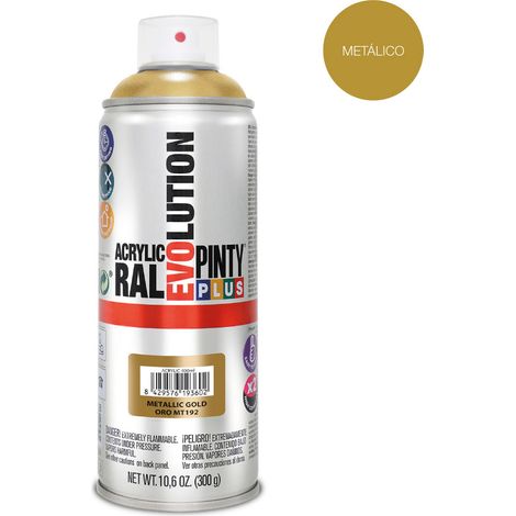 PINTURA EN SPRAY PINTYPLUS EVOLUTION METALIZADA 520cc ORO MT192 (1/2)