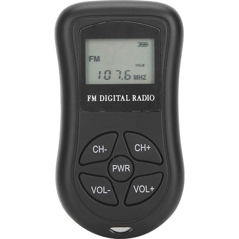 Radio Numérique, Mini Radio Portable Professionnelle Récepteur de Radio Stéréo FM Affichage LCD Mini Radio de Réglage avec écouteurs (1/5)