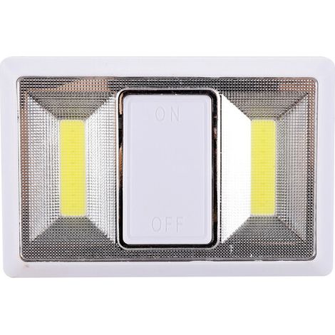 INTERRUTTORE LUMINOSO A PILE BIANCO
