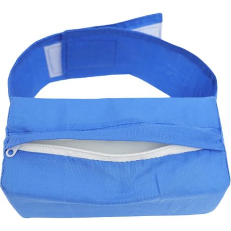 Coussin de Jambe en Éponge Bleue Sangle Oreiller Latéral pour Genoux Anti-Escarres Coussin de Soutien pour Personnes Âgées Alitées Aide à la Mobilité et Confort à Domicile (1/5)