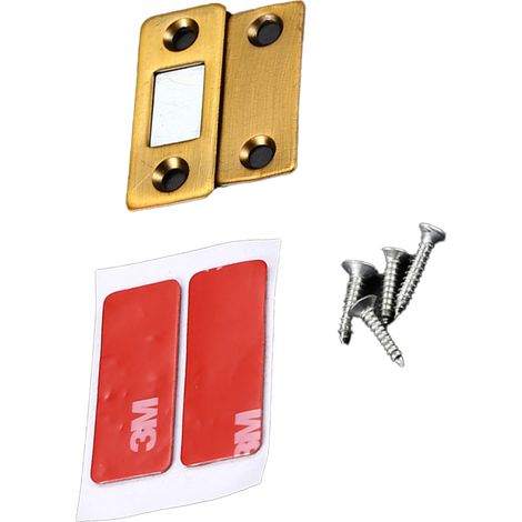 Lot de 4 verrous magnétiques ultra-minces pour portes de placards, portes d'armoires, etc. (1/4)
