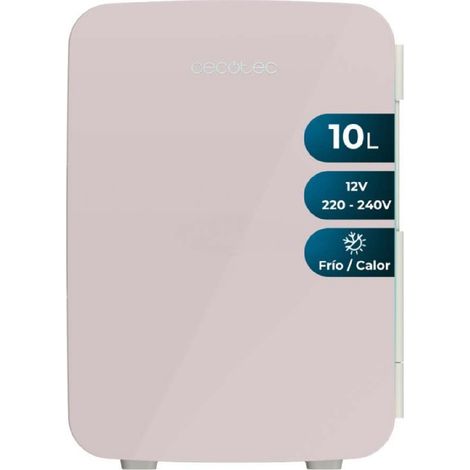 Cecotec Mini Frigo Bolero MiniColing 10L Bahamas Pink. Capacité 10 L, Fonctionnement 12-220 V, Compatible avec Caravanes