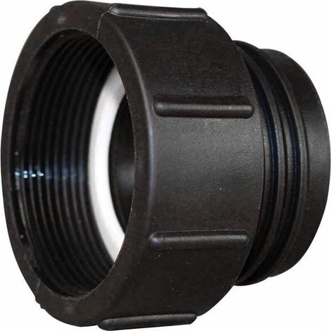 Adaptateur de conteneur IBC, connecteur adaptateur de réservoir IBC filetage fin 5,1 cm vers filetage grossier S60 x 6, accessoires de réservoir de conteneur 5,1 cm vers filetage grossier (1/5)
