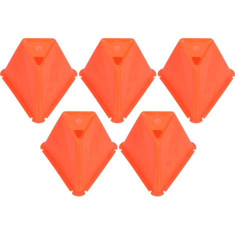 5 Cônes d'Entraînement Orange pour Football, Skate et Roller - Marqueurs Durables (1/5)