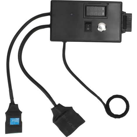 Bloc de distribution électrique 4 pôles avec couvercle, barrette marine 3/8 po pour camping-cars, bateaux, remorques 12‑48V rouge (1/5)