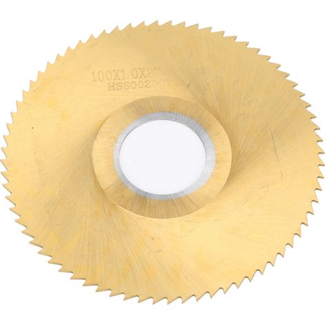 Lame de scie circulaire 72 dents acier rapide plaqué titane disque de coupe pour métaux non ferreux (1/5)