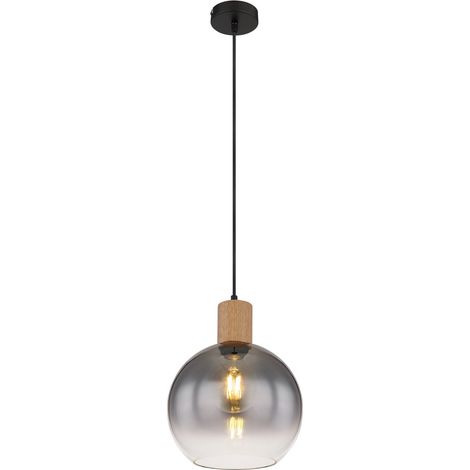 Globo - lámpara colgante - Moitas - negro - vidrio - Ø 25cm - E27 (1/5)