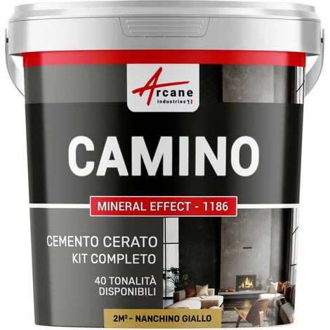 Kit microcemento camino - 2 m² (in 2 strati) Nankin Giallo - ARCANE INDUSTRIES