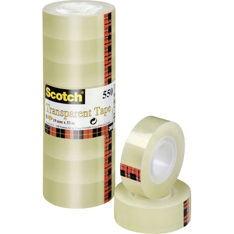 Scotch 5501933 5501933 Klebeband Scotch® 550 Transparent (L x B) 33 m x 19 mm 8 St. (1/5)