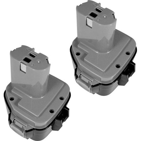2x Hochleistungs Ni-MH Akku 12V / 3300mAh ersetzt Makita 1220, 1222, 1233, 1234, 1235, 192698-8, 632804-8, 1931389, 193138-9, 192698A, 192698-A, 1926988