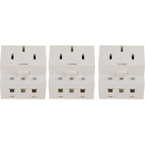 Minuterie de prise électrique, matériau ignifugé, capacité de surcharge élevée, installation facile, prise électrique 440 V CA 30-425 V (3 pièces) (1/5)