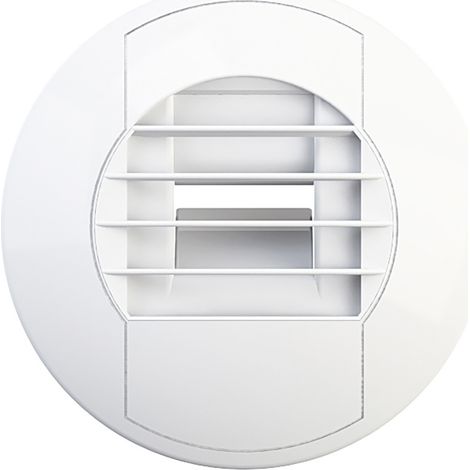 Bouche pour cuisine à piles 45/105 m3/h ALIZE AUTO TEMPO - AXELAIR - BTATP45105 (1/2)
