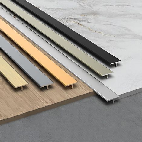 Profilés de transition pour sols, lot de 3, en alliage d'aluminium, en