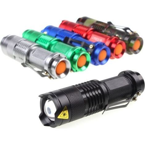 (Green) Portable torch torch camping light pen clip light (1/5)