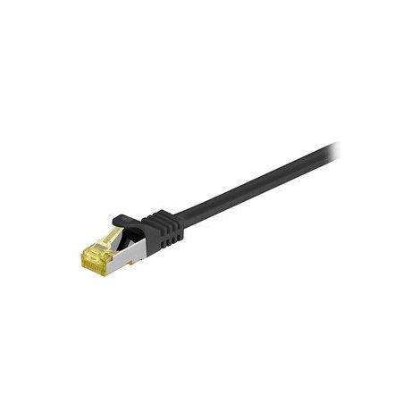 Goobay RJ-45 CAT7 0.5m - Cable de red (0,5 m, Cat7, S/FTP (S-STP), RJ-45, RJ-45, Negro) (1/2)